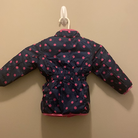 Toddler girl reversible lightweight down jacket - Picture 4 of 4
